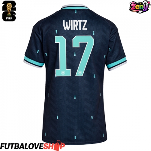 Dres Nemecko Florian Wirtz #17 Preč pre Ženy MS 2026 Krátky Rukáv